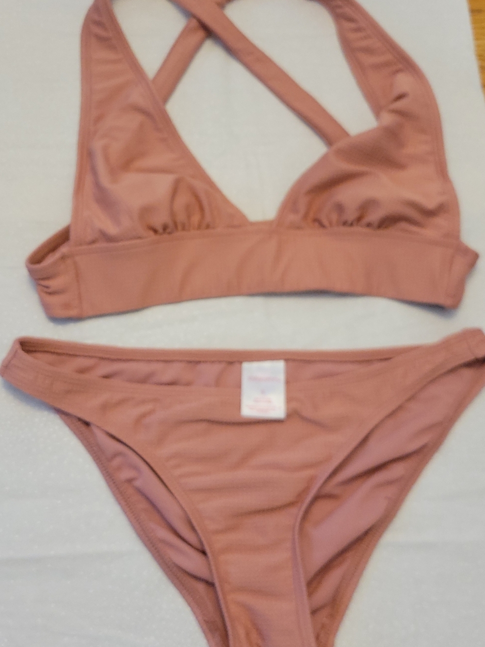 Xhilaration Dusty Rose Crossback Bikini Set